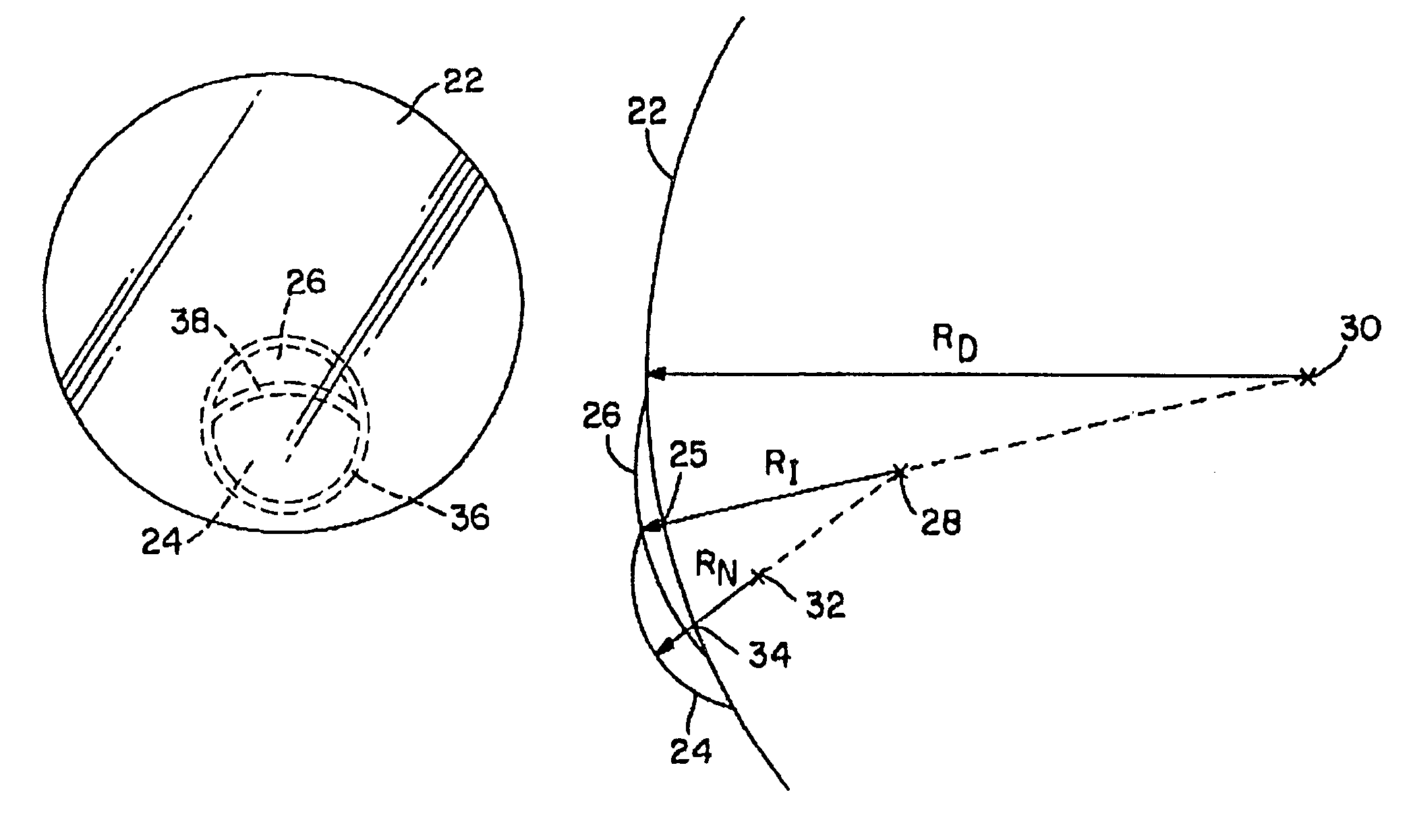 Non-progressive trifocal ophthalmic lens