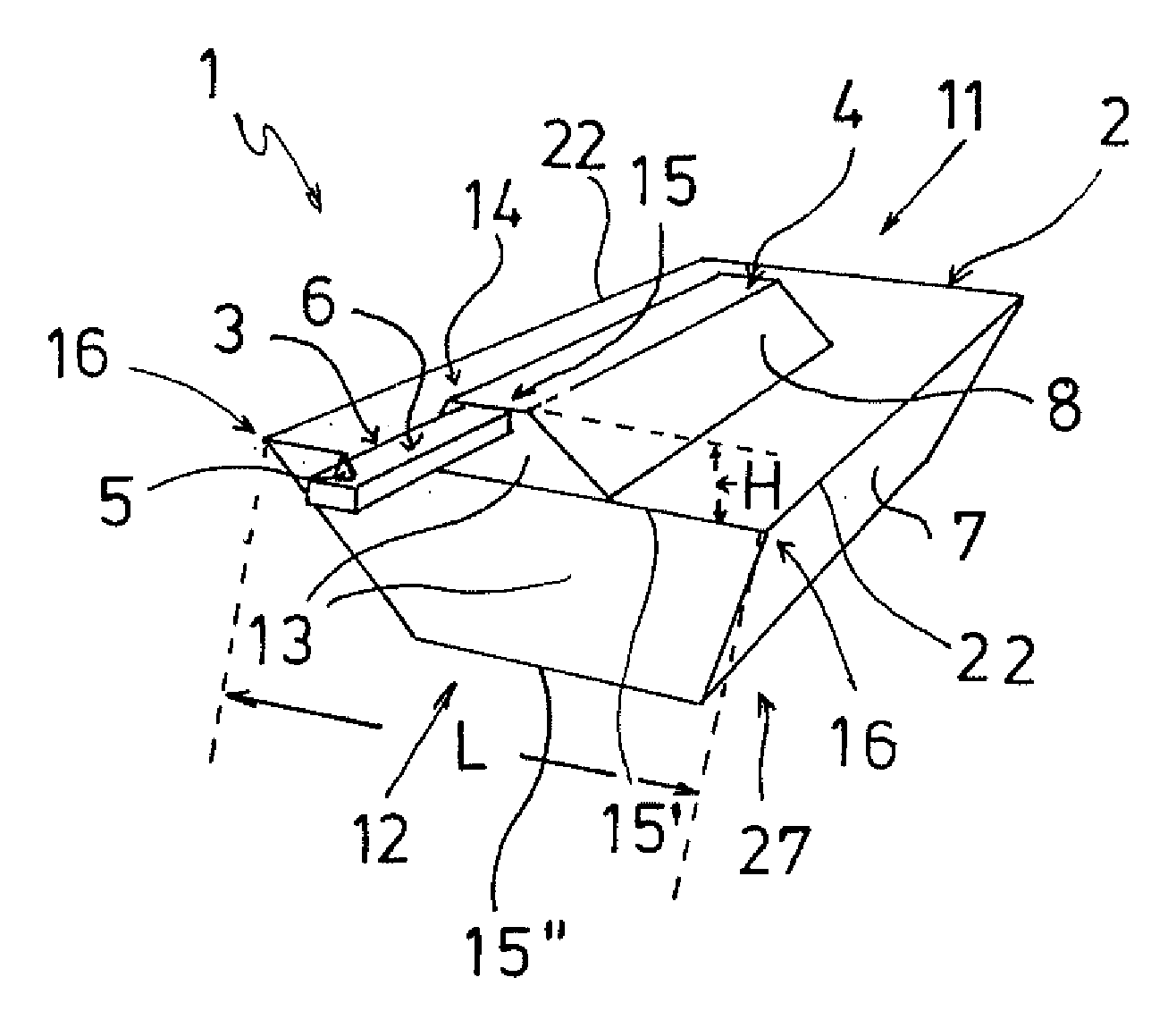 Spm probe with shortened cantilever