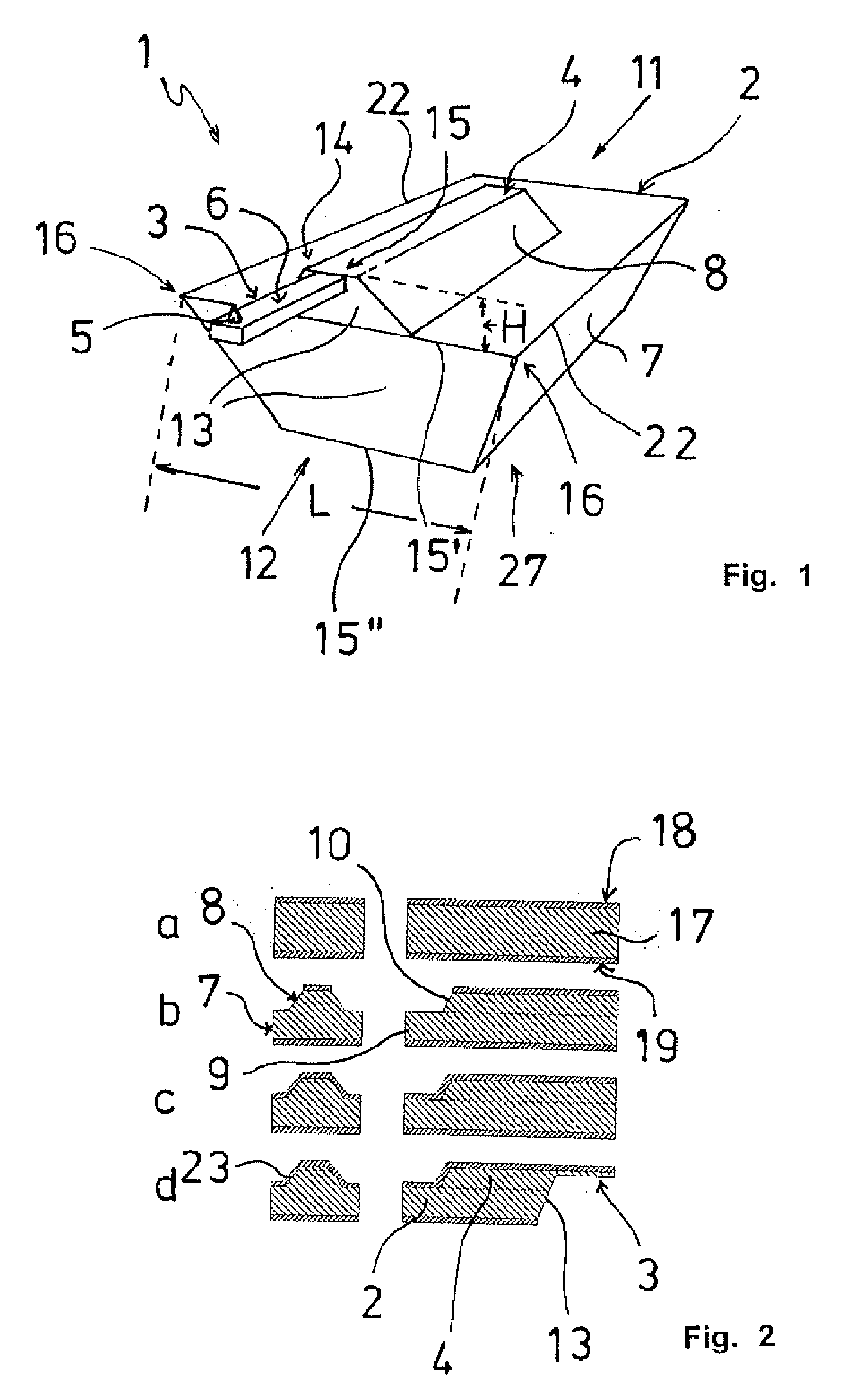 Spm probe with shortened cantilever