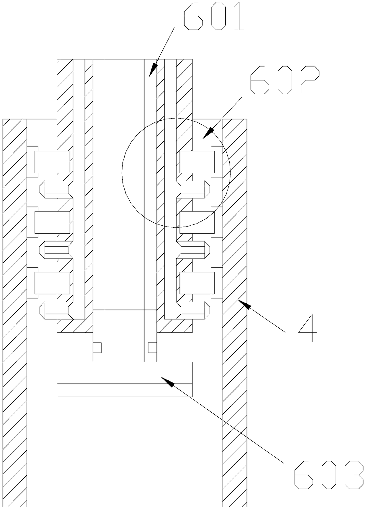 Cylinder cooling device cleaning system using cooperation between acid liquid spraying and movable rotation