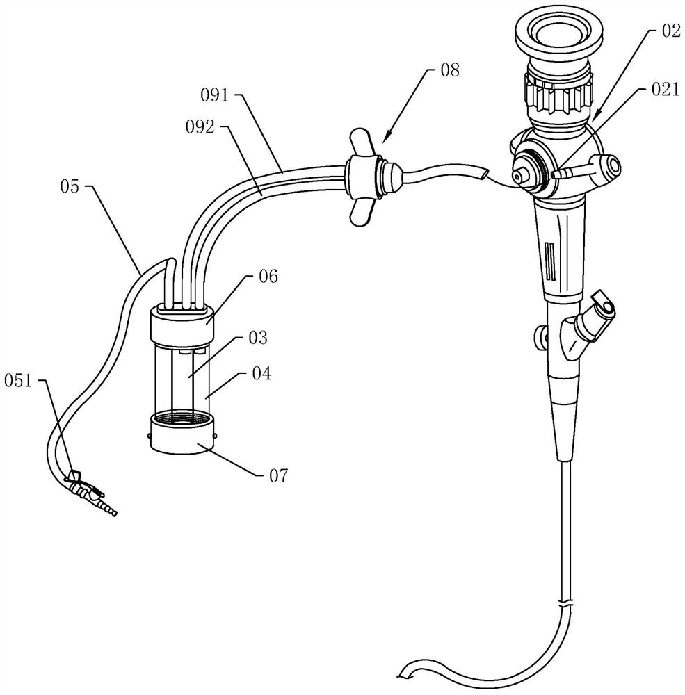 A separable liquid-collecting type sputum suction device