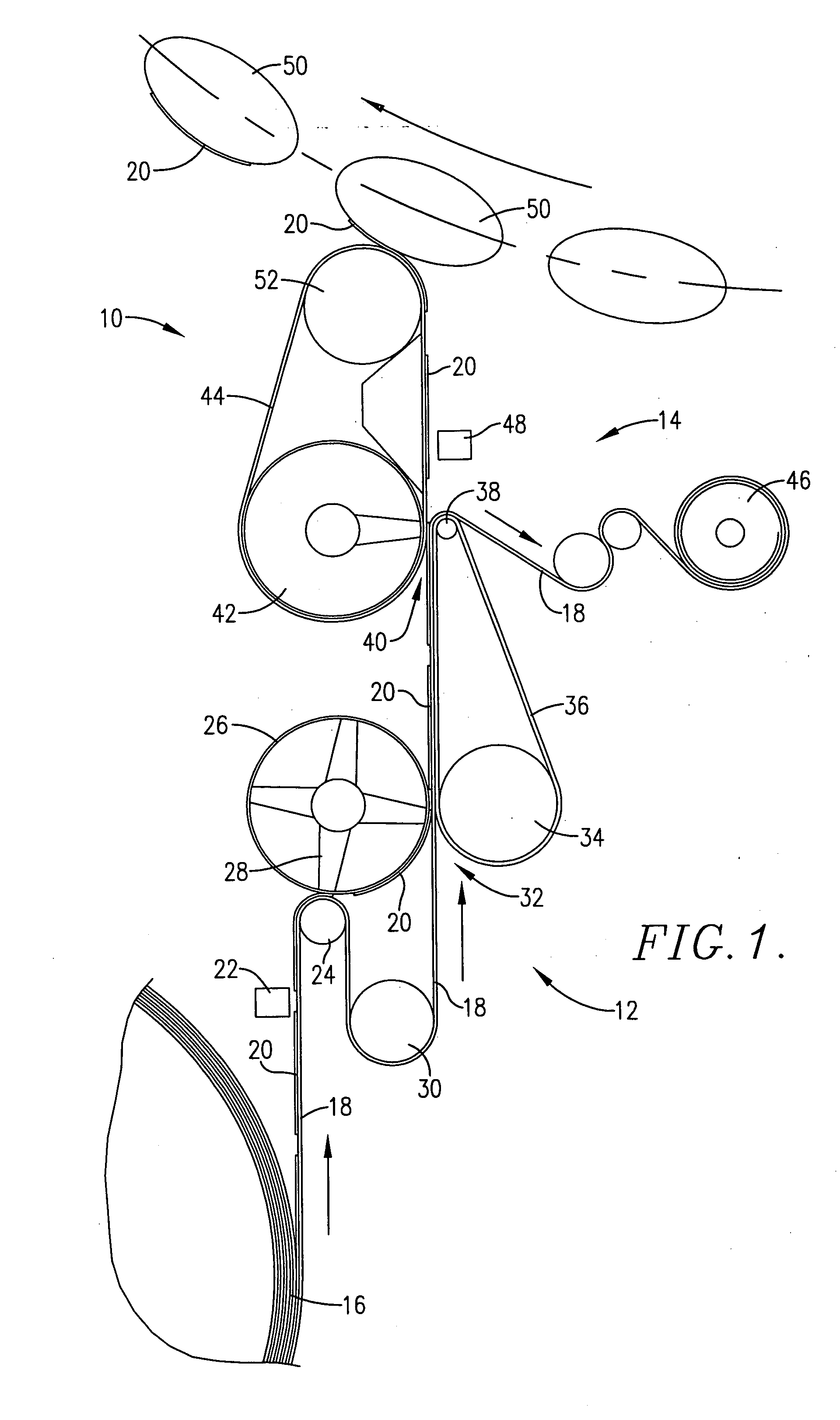 Method and apparatus for separating labels from a liner