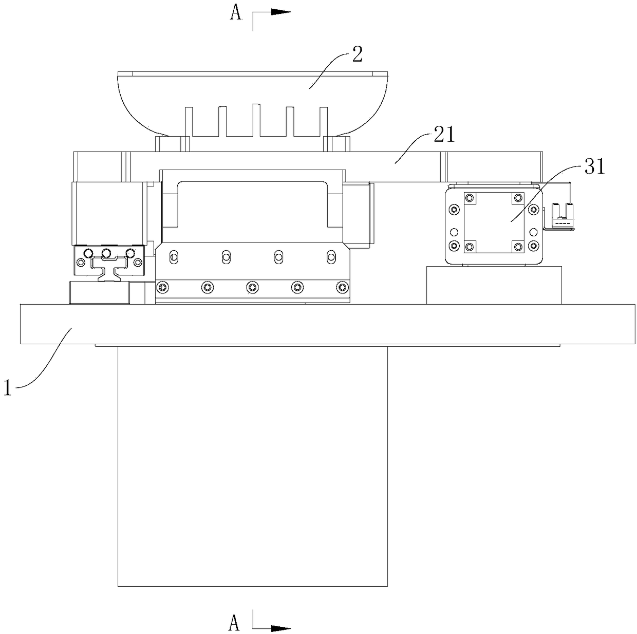 Mixed powder feeding device for three-dimensional printing equipment