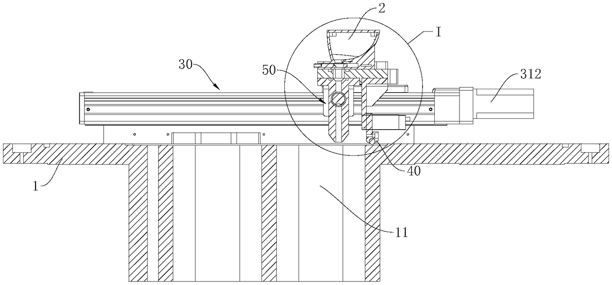 Mixed powder feeding device for three-dimensional printing equipment