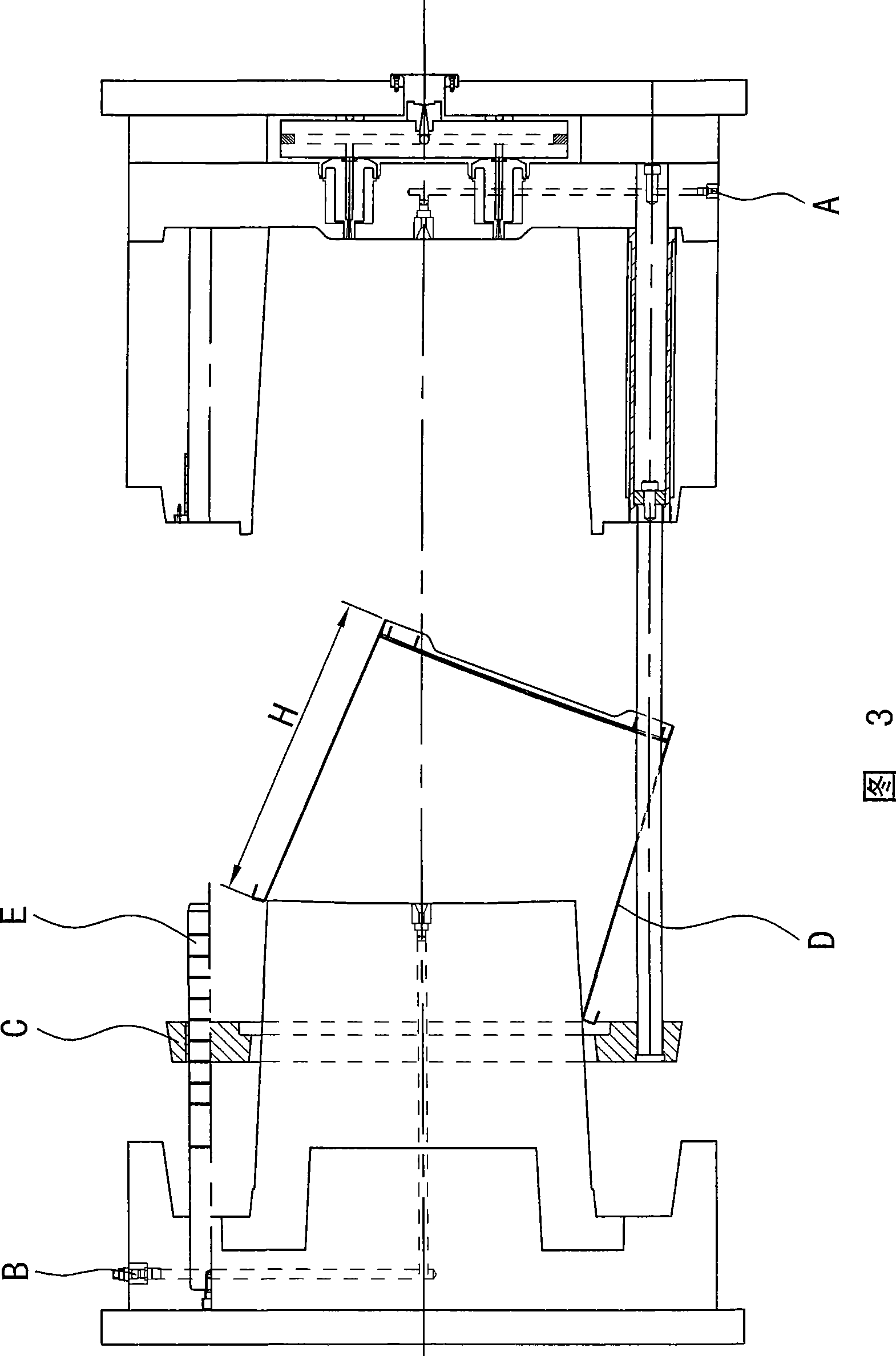 Plastic die parting-plane air-admission stripper