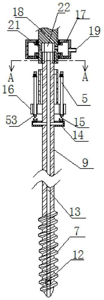 An integrated device for drilling and washing holes for gas pumping in coal mines