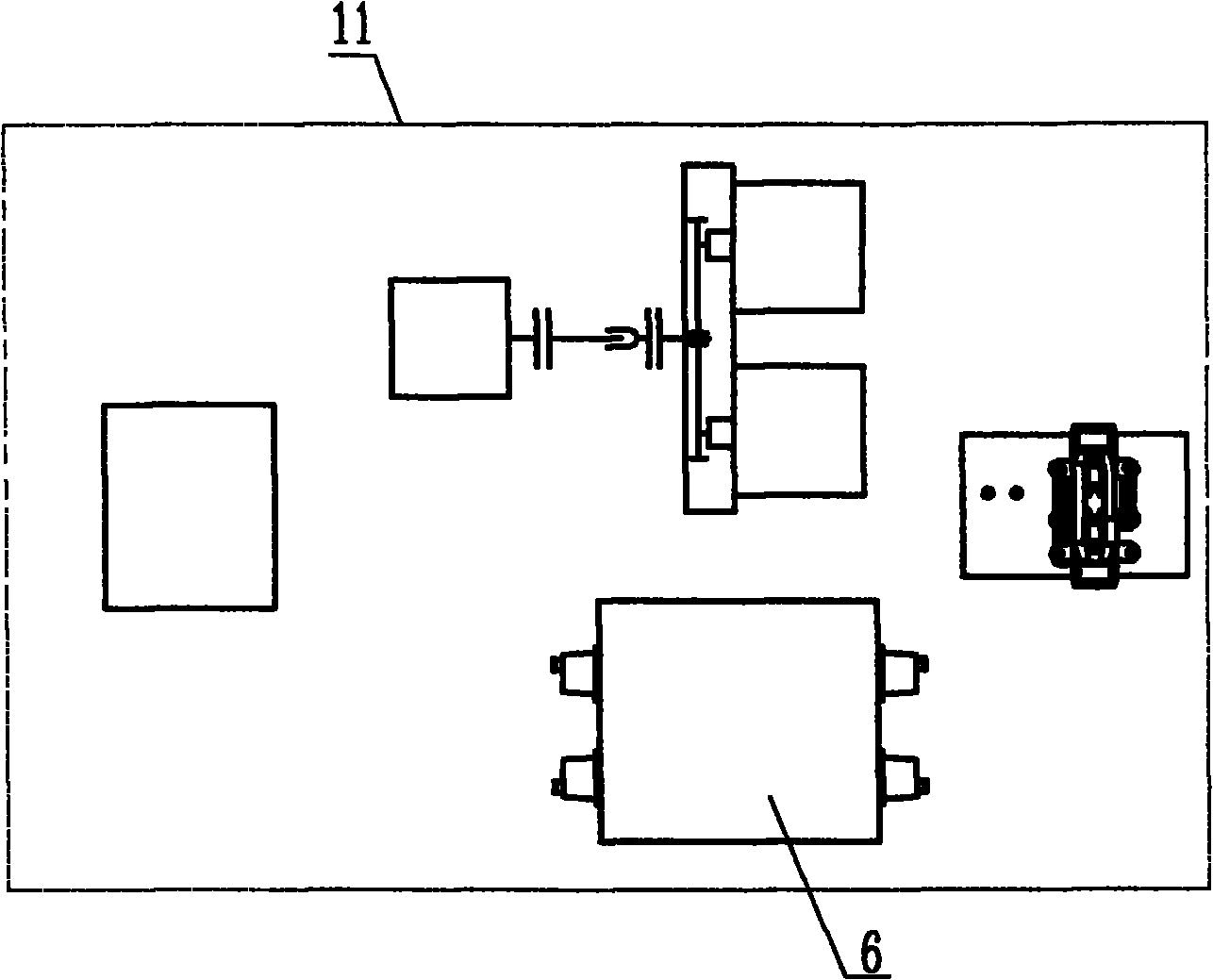 Hydraulic low-speed walking transmission system