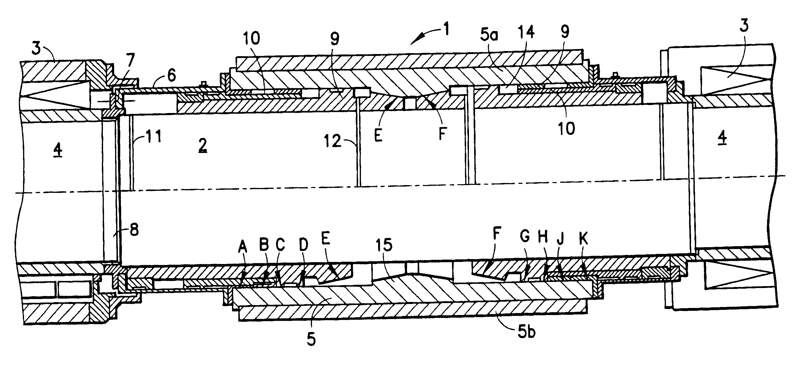 Back-up or intermediate roller for producing a flat rolled product in a rolling mill