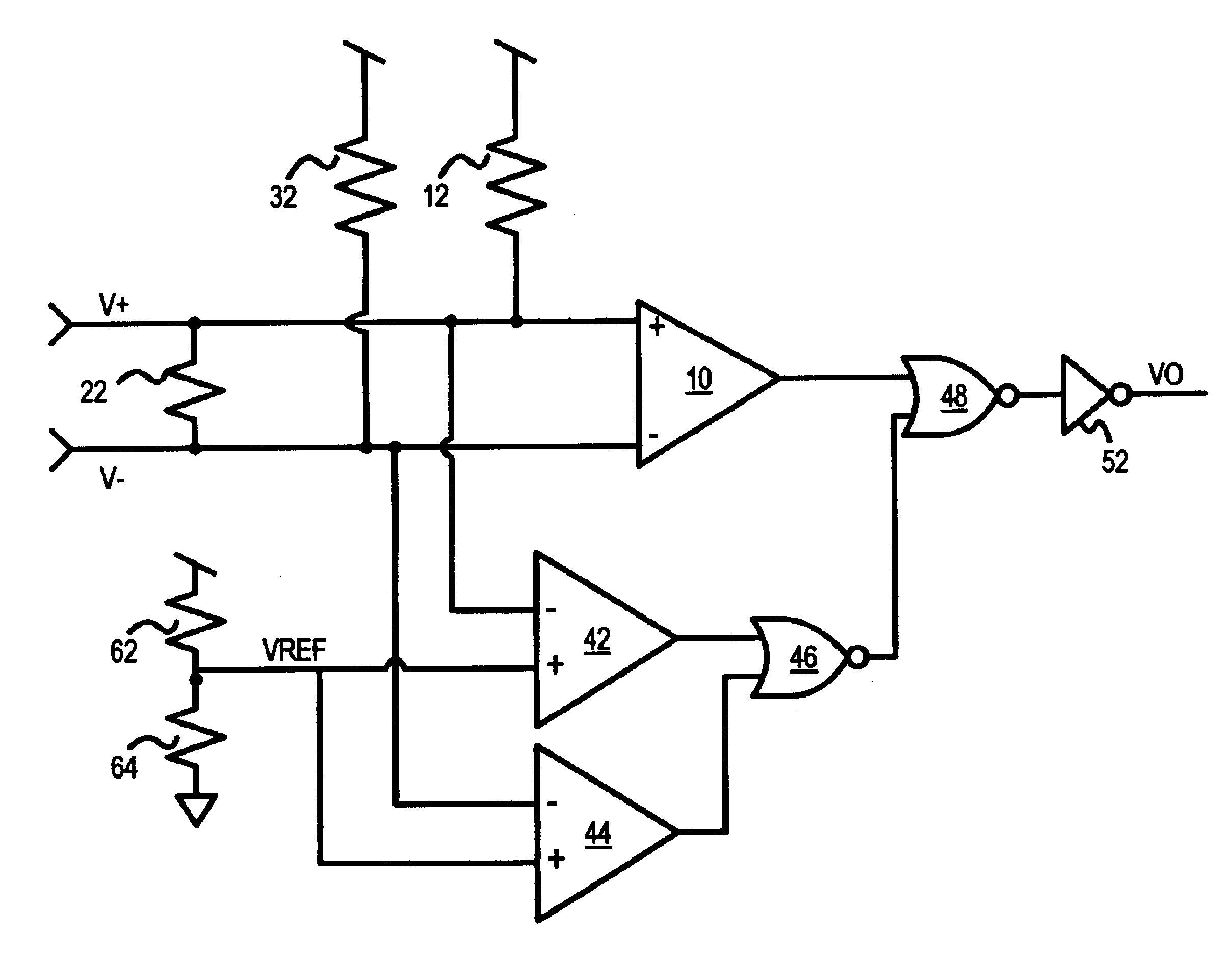 Active fail-safe detect circuit for differential receiver