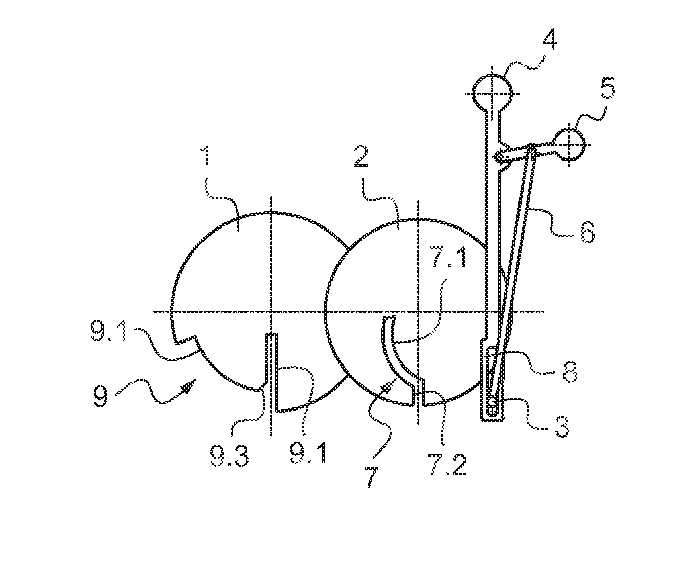 Aircraft throttle control device including a cam coupling