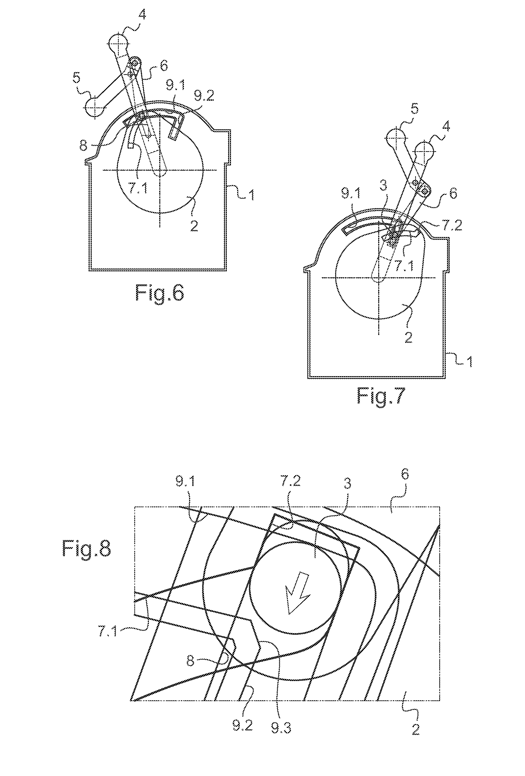 Aircraft throttle control device including a cam coupling