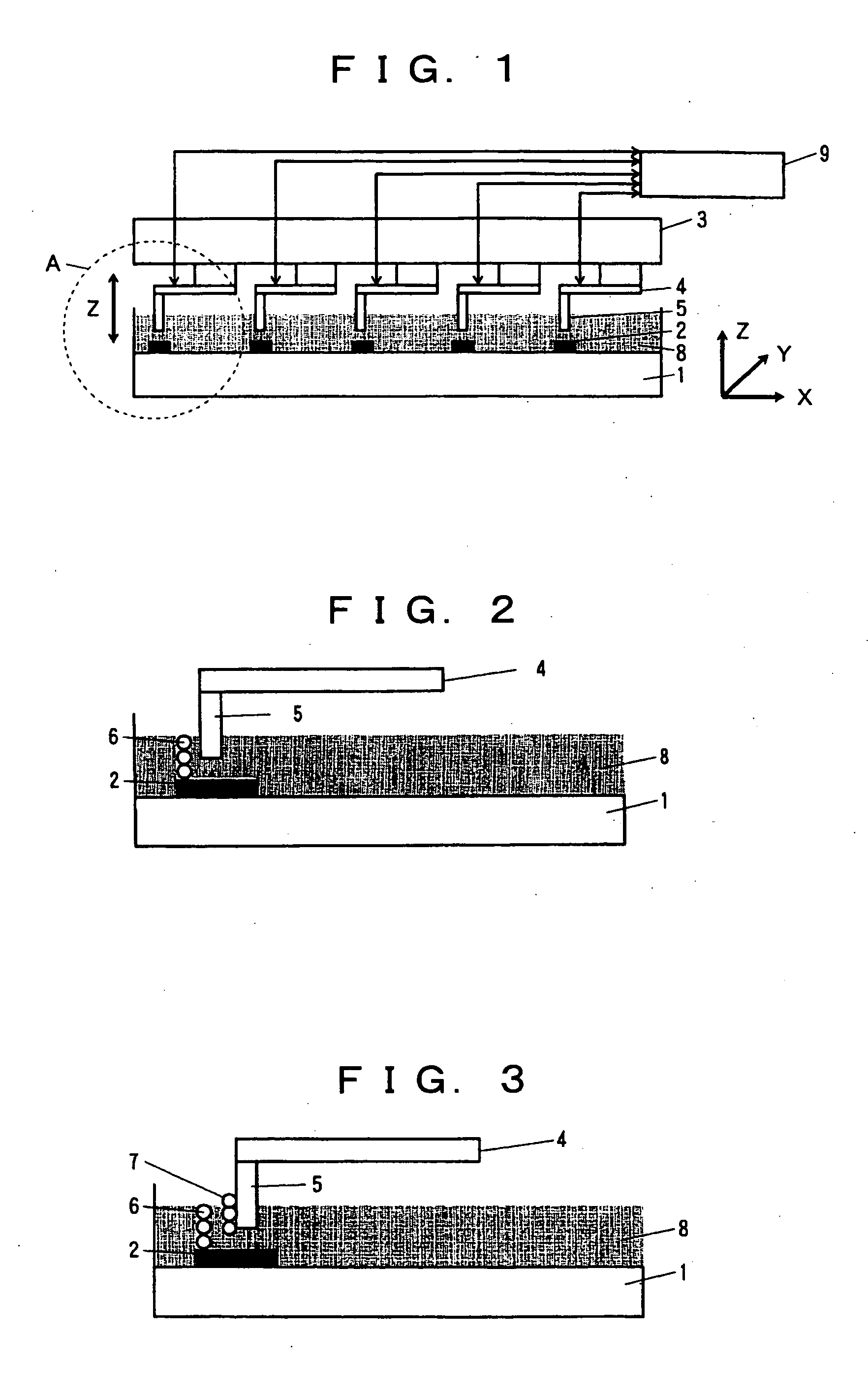 Nanogap series substance capturing, detecting and identifying method and device