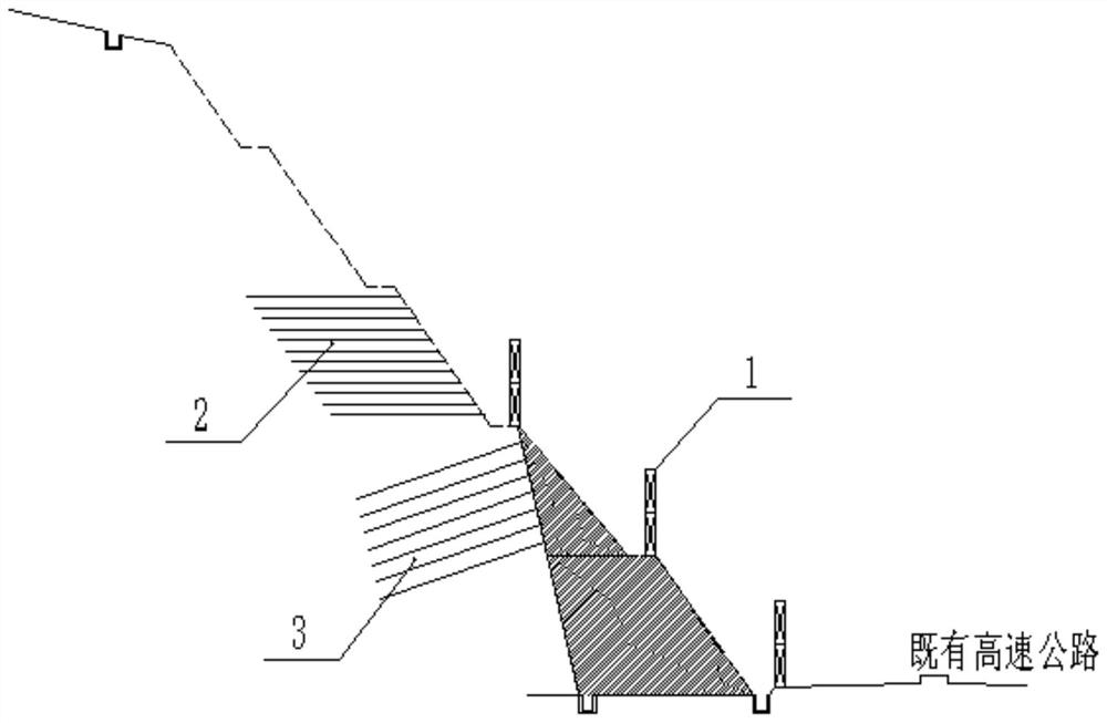 A construction method for slope cutting of multi-level high-strength rock slope