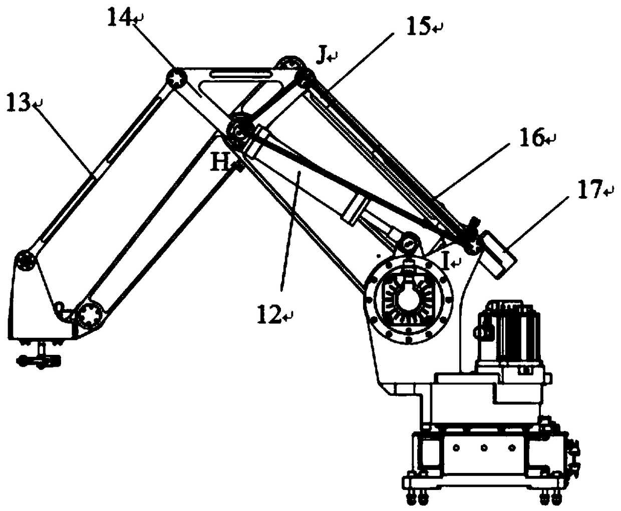 Pure mechanical drive type spray painting robot