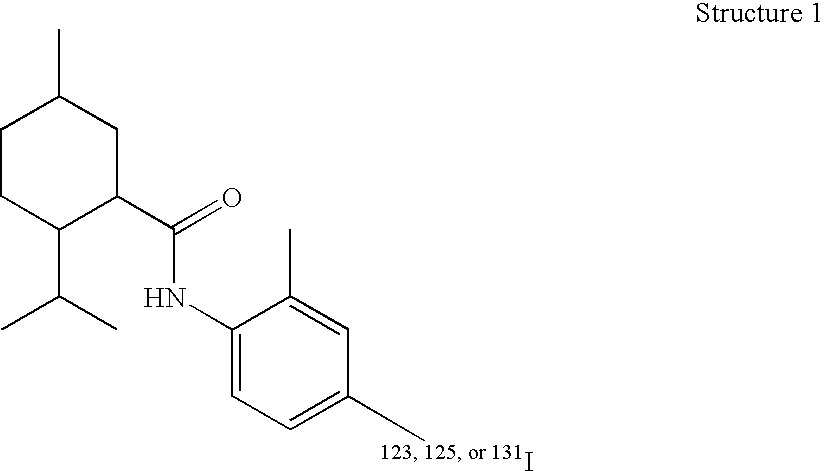 Radioligands for the TRP-M8 receptor and methods therewith