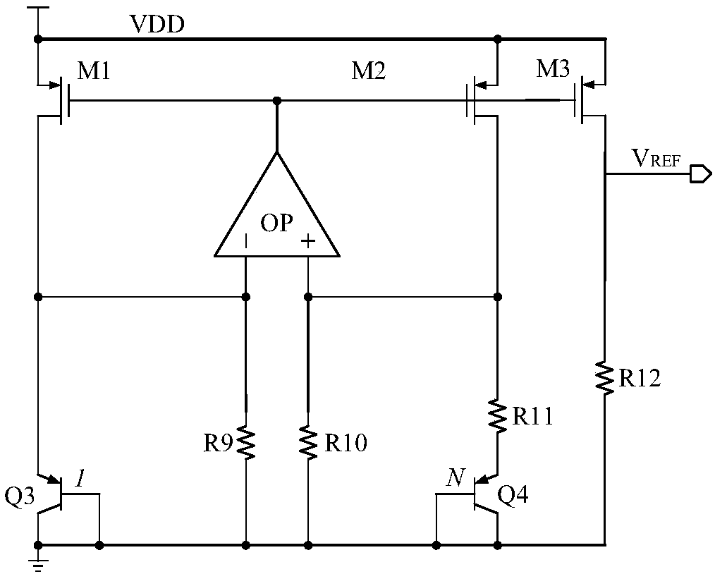 A Bandgap Voltage Reference Source with Wide Input Range and High Power Supply Rejection Ratio