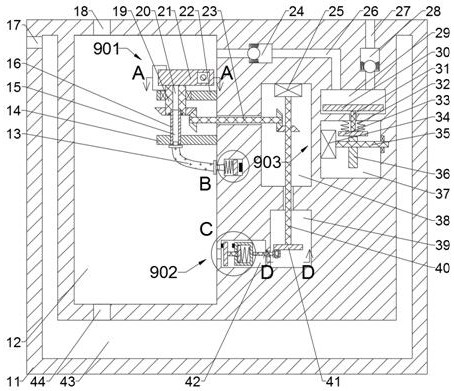 Water-oil separation device capable of adapting to different water-oil ratios in oil exploitation