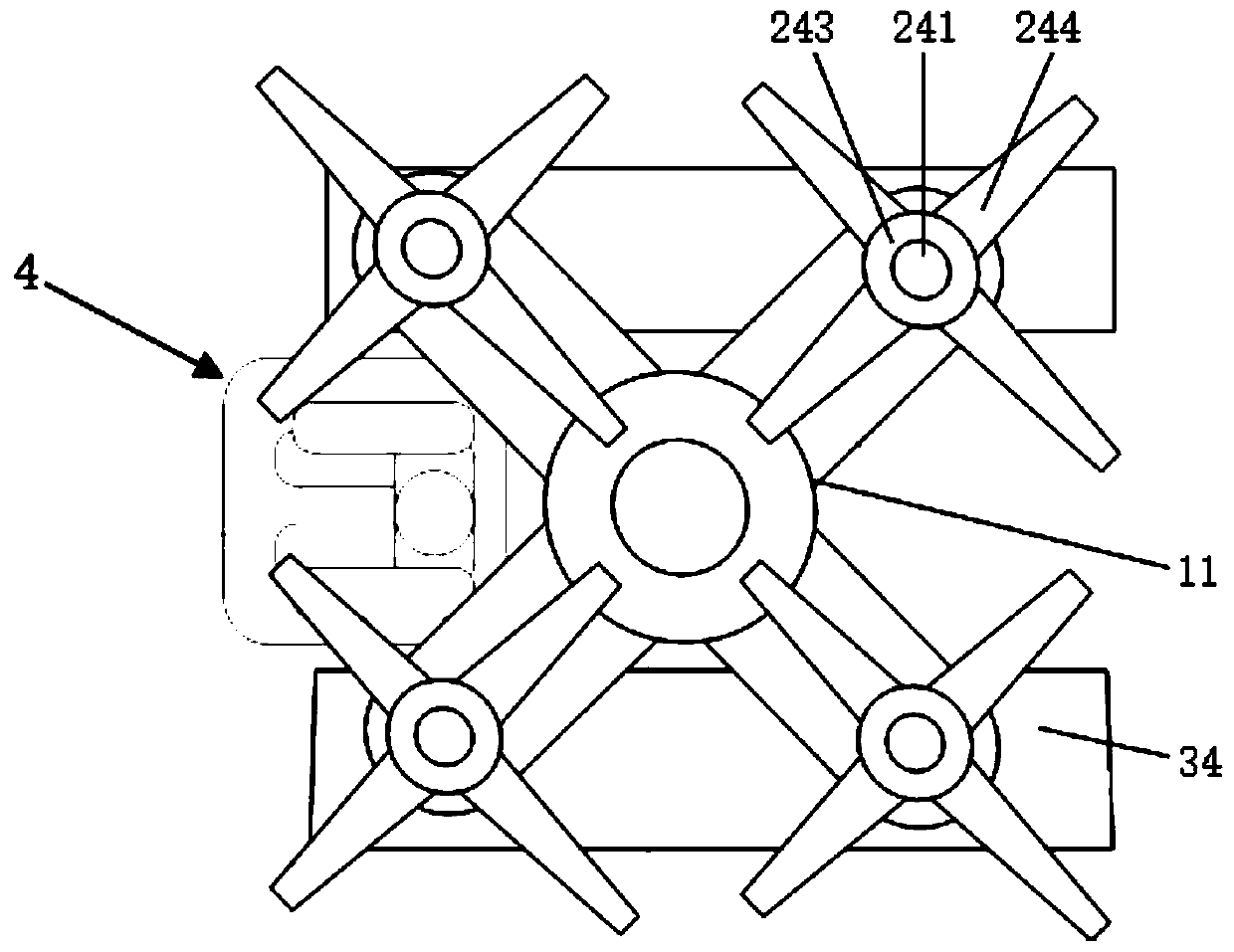 Quadrotor eagle parallel robot