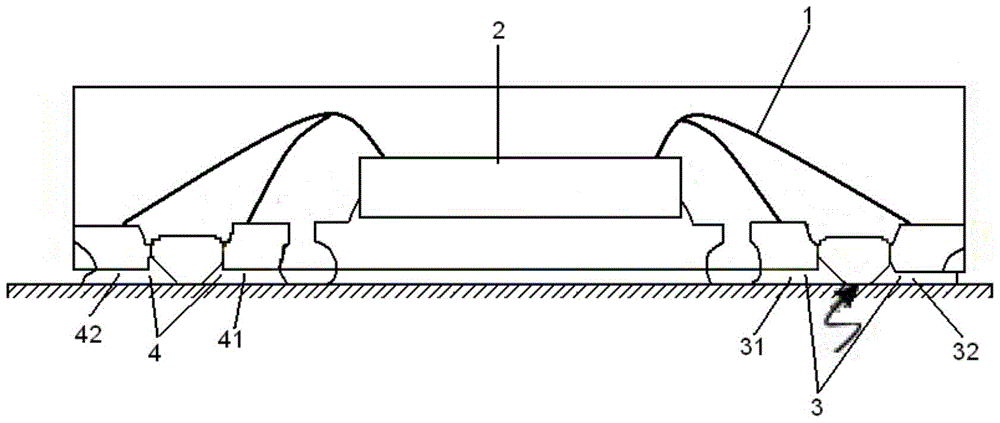 Semiconductor package connected by tabs