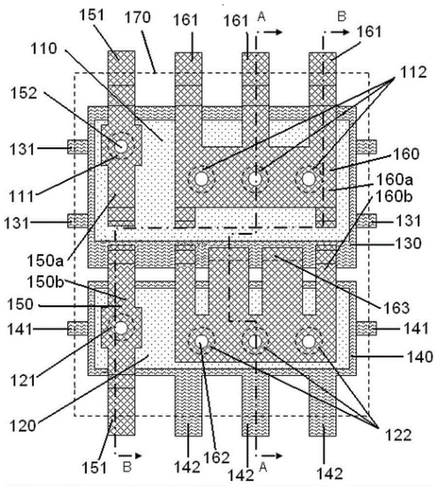 Semiconductor package connected by tabs