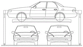 Novel two-layer three-dimensional garage