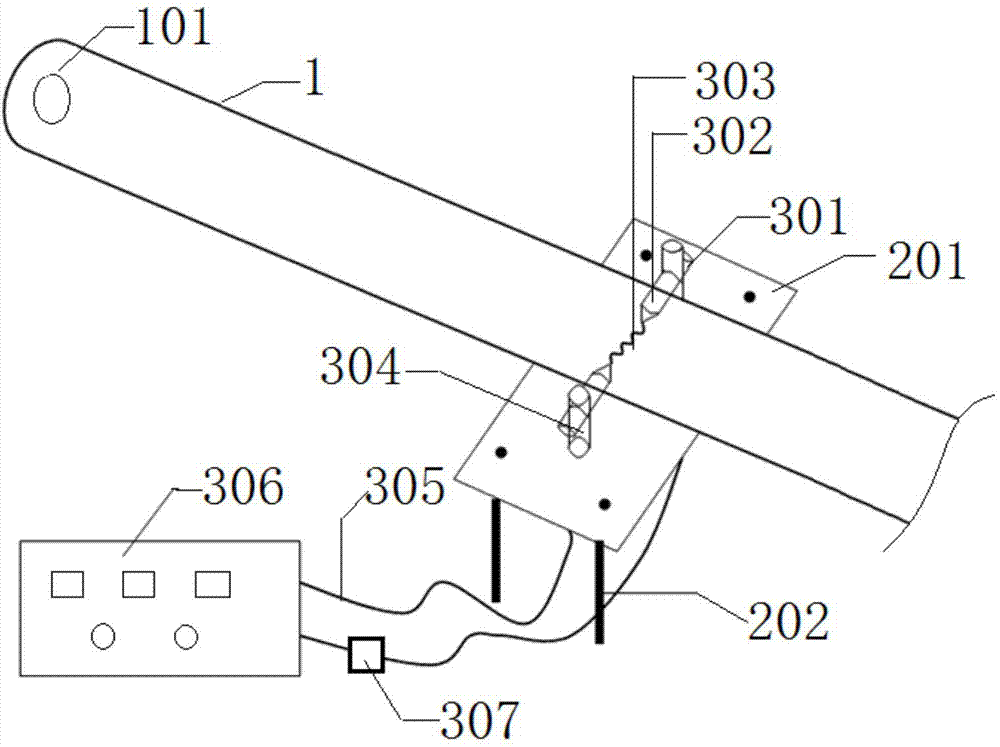 Split type high-voltage arc ignition device for experiment