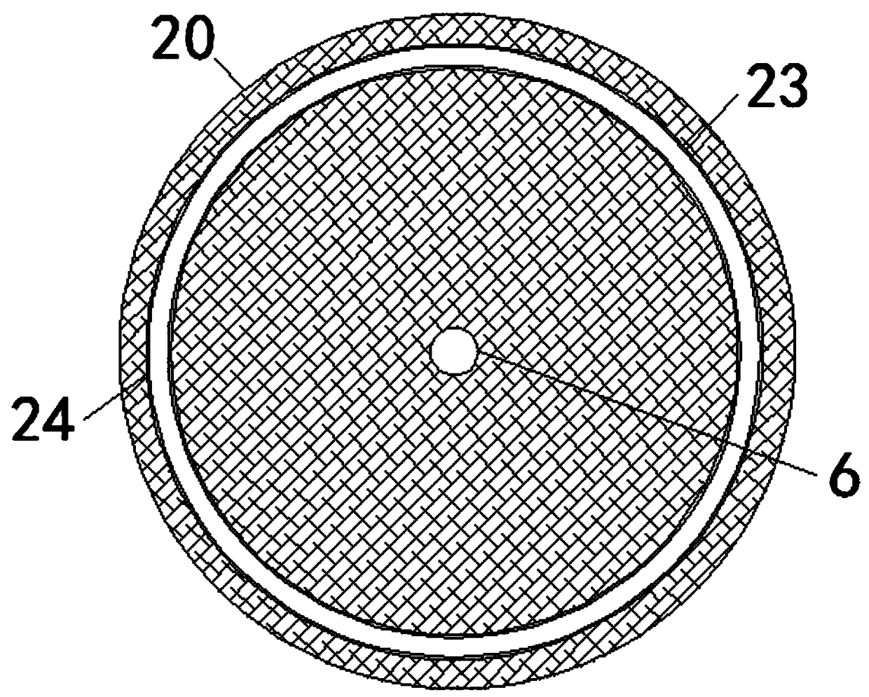 Efficient glass edge grinding device with protection function