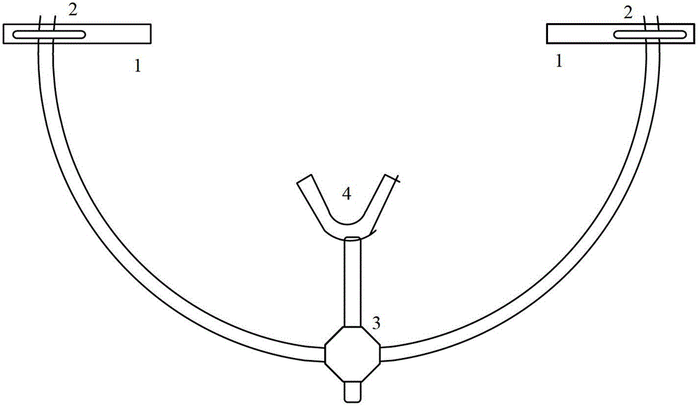 Dental jaw movement locus recording device and dental jaw relationship transferring method