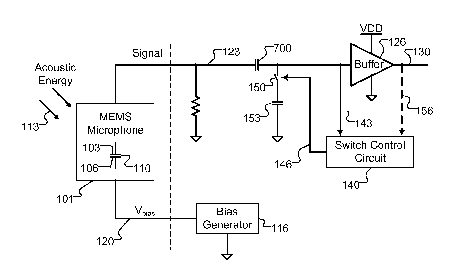 Switchable Attenuation Circuit for MEMS Microphone Systems