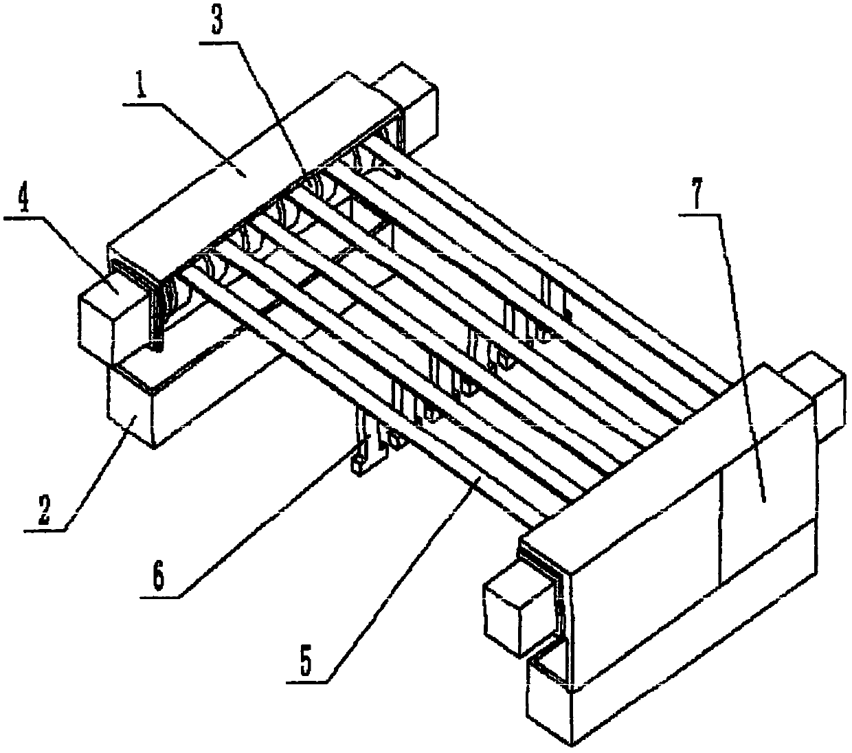 Automatic cleaning device of machine tool worktable