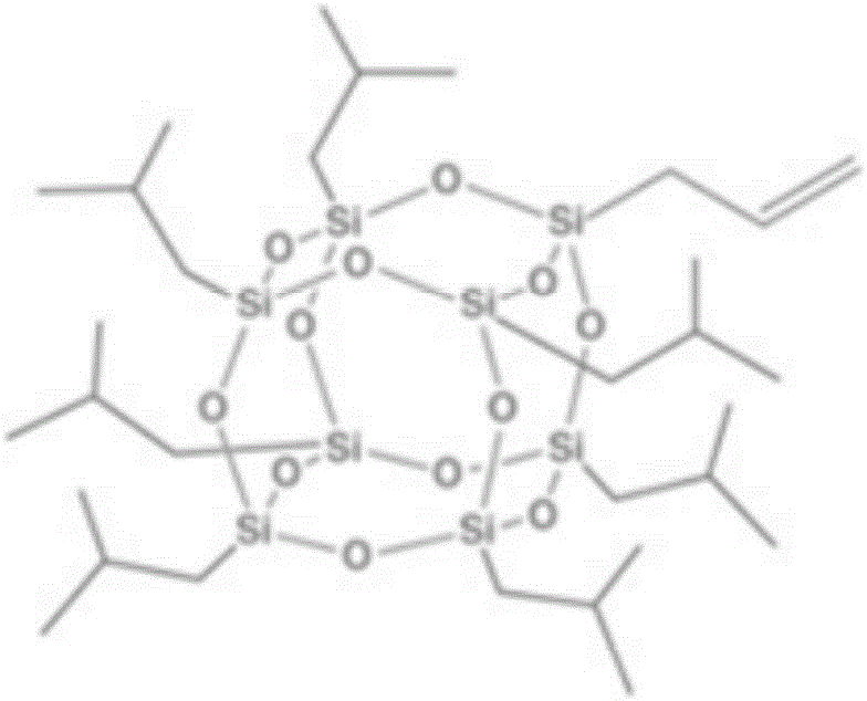 POSS-modified long life thermal control coating combination and preparation method thereof