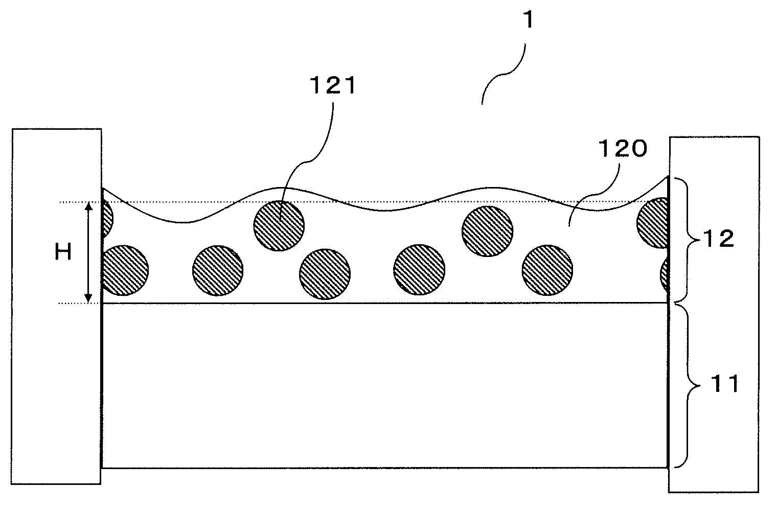 Anti-glare film with concave-convex structure