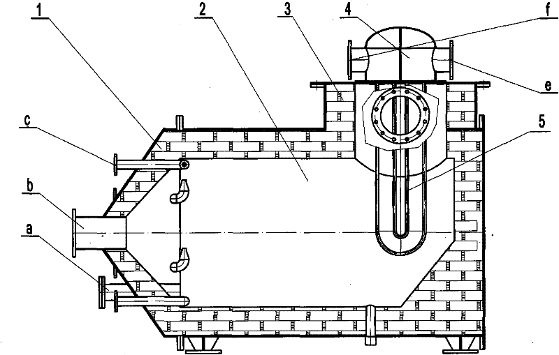 Hot-blast recuperative furnace of biomass generating system