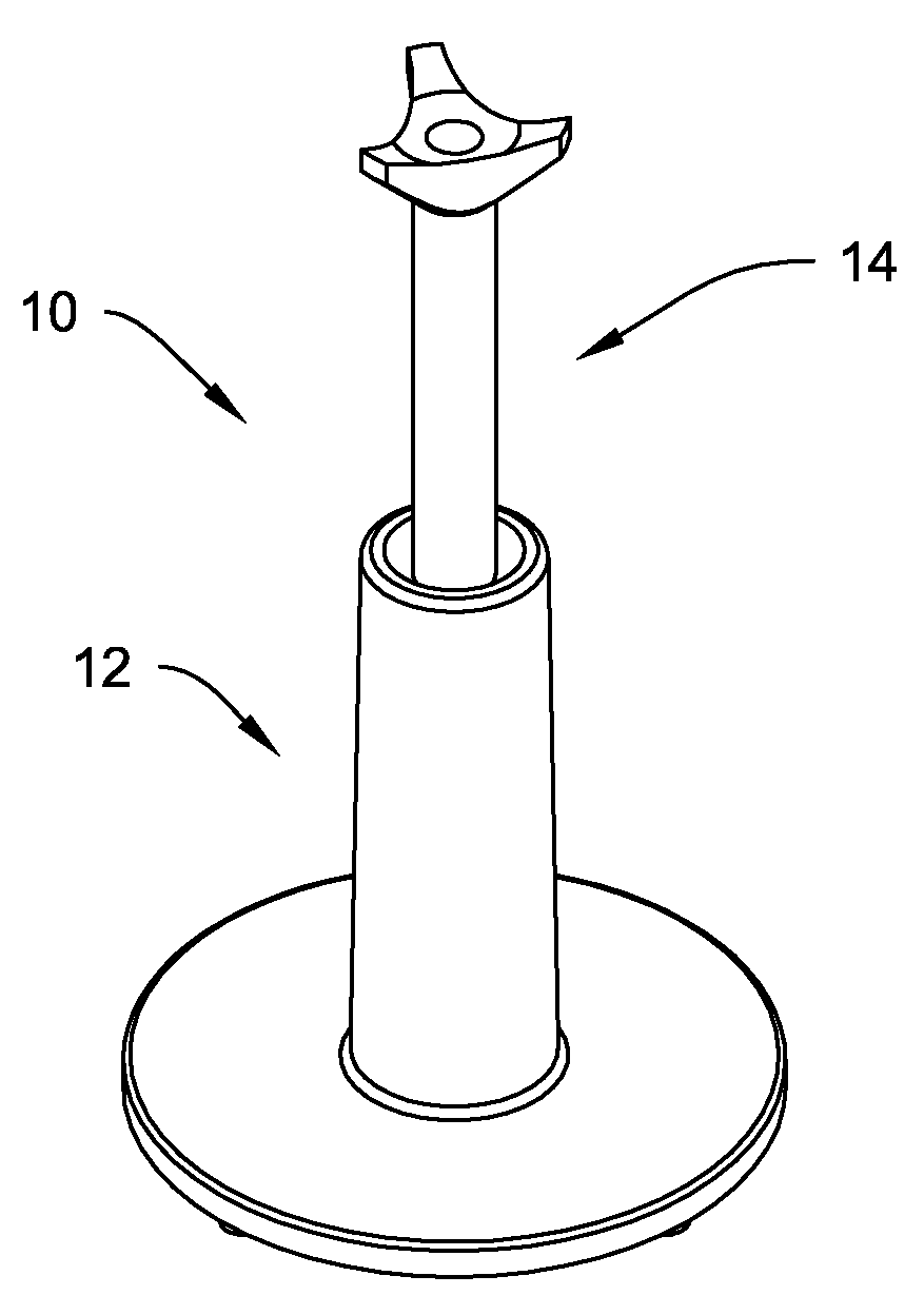 Adjustable height practice golf tee