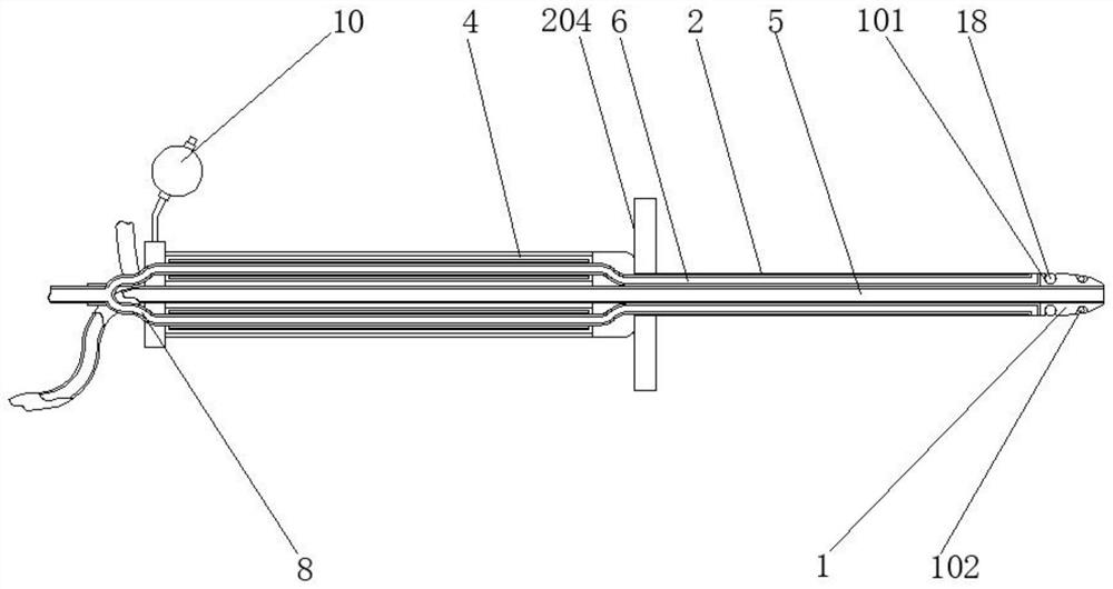 Intestinal tract flushing device