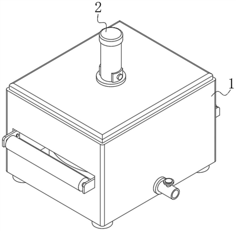 Dye vat cleaning device for textile production