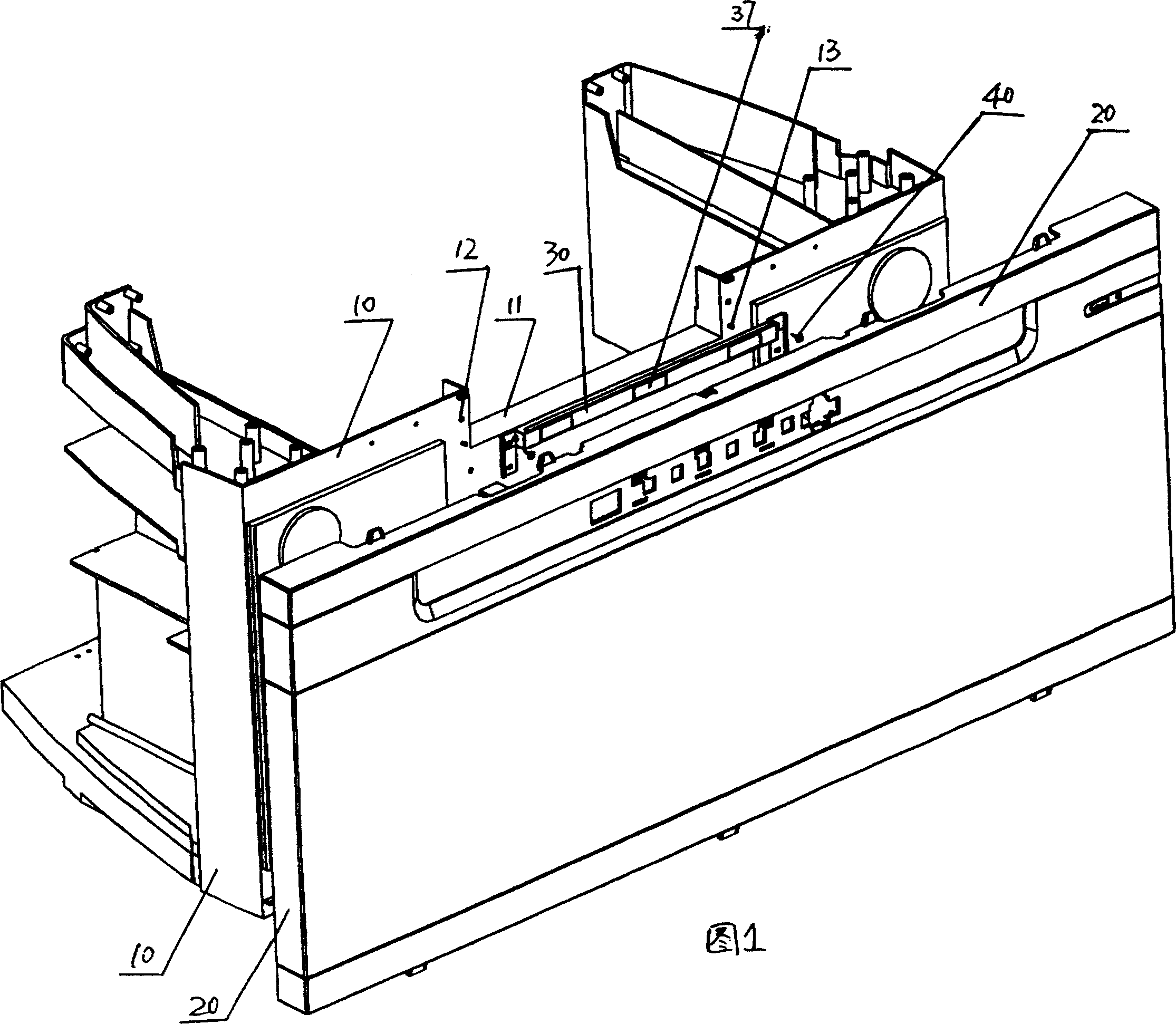 Distortion of front faceplate protected back projective TV set