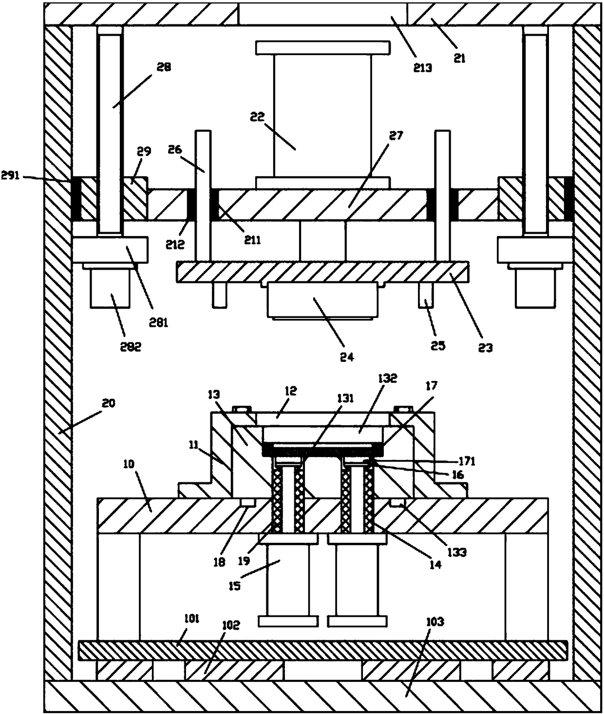 High-precision die stamping device