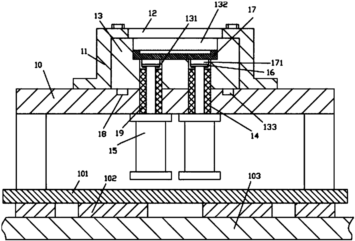 High-precision die stamping device