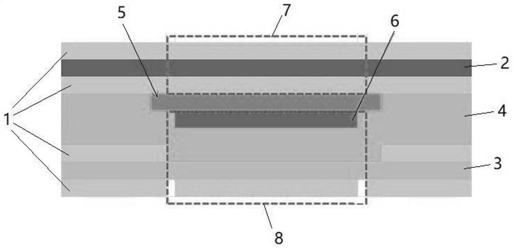 Preparation process of laminated structure of outer-layer flexible rigid-flex circuit board