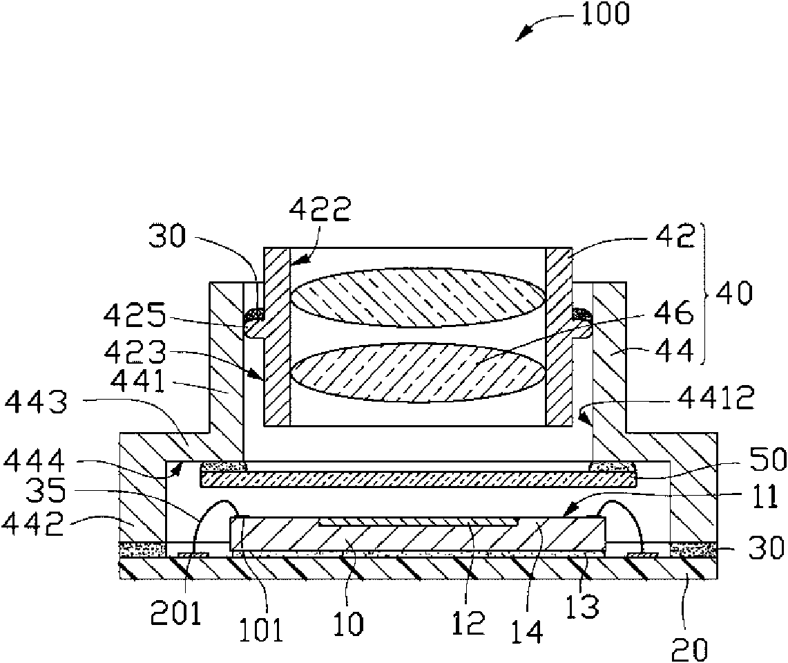 Lens module and camera module applying same