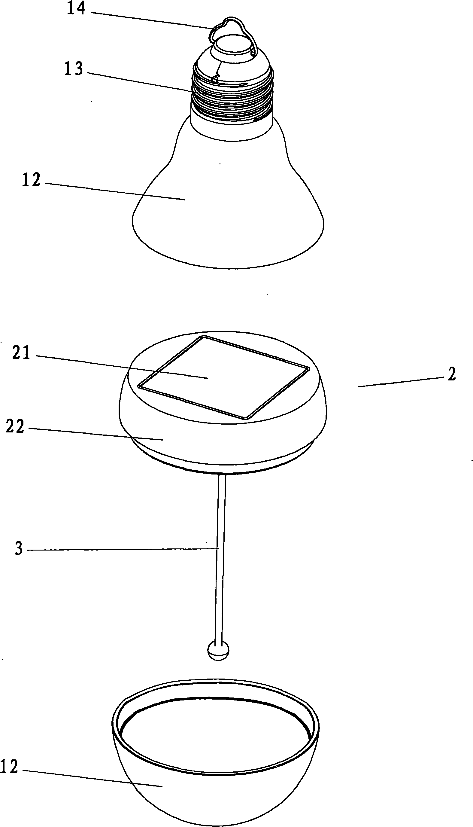 Novel solar lamp