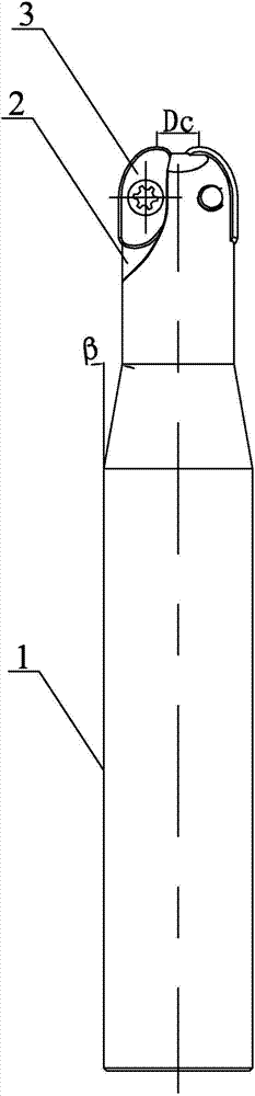 Copying milling cutter for processing complex cavity