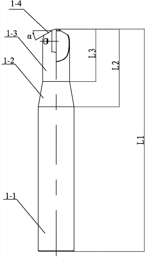 Copying milling cutter for processing complex cavity