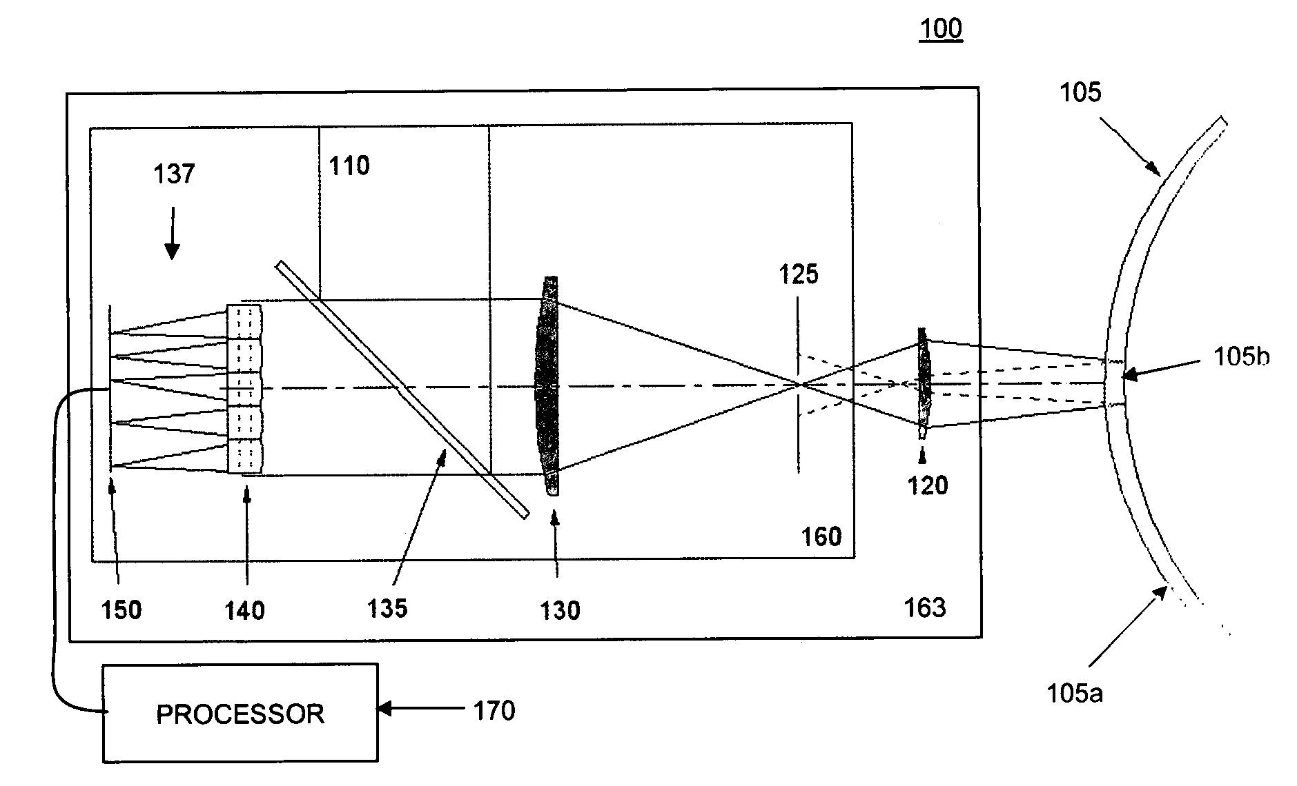 Geometric measurement system and method of measuring a geometric characteristic of an object