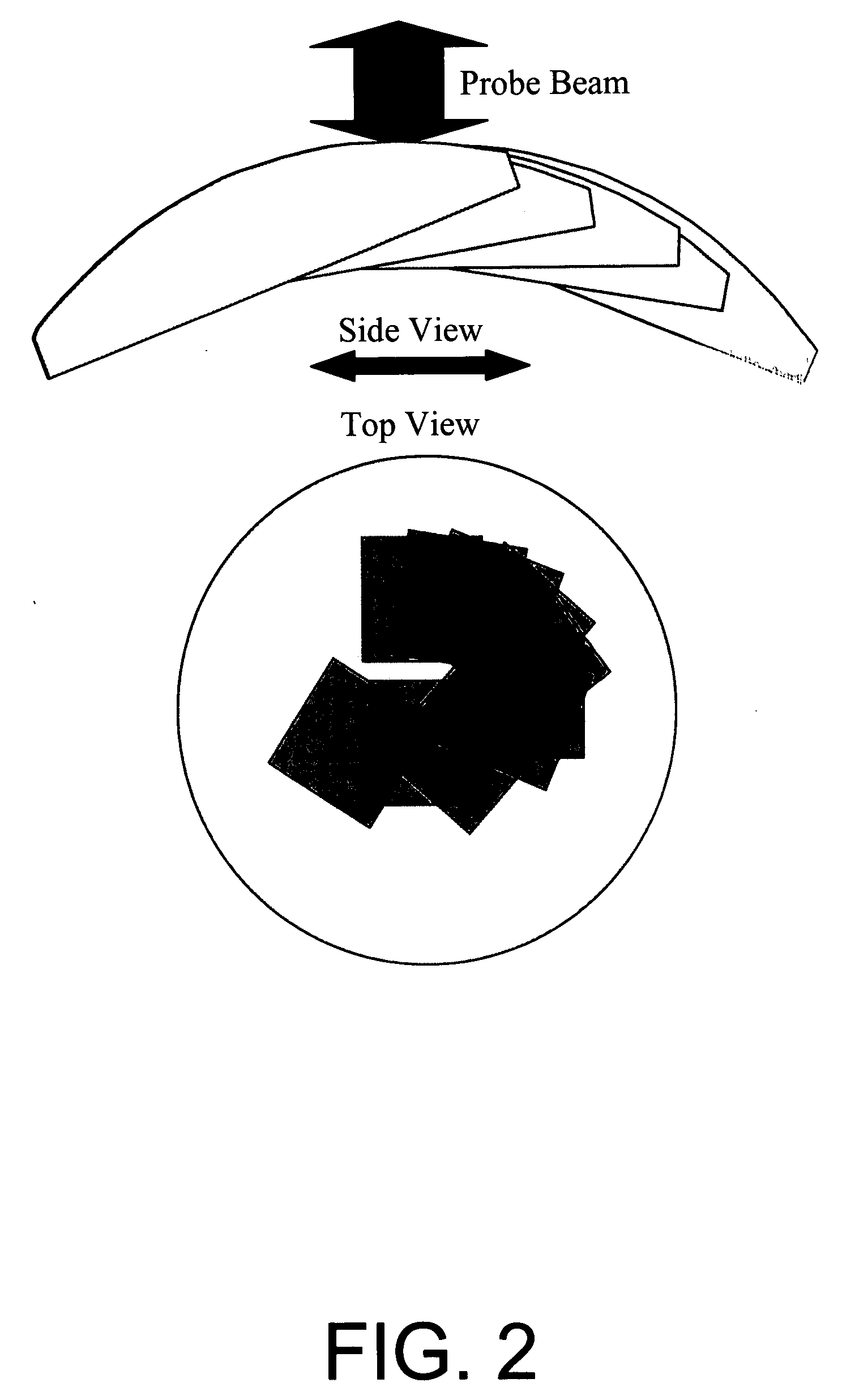 Geometric measurement system and method of measuring a geometric characteristic of an object