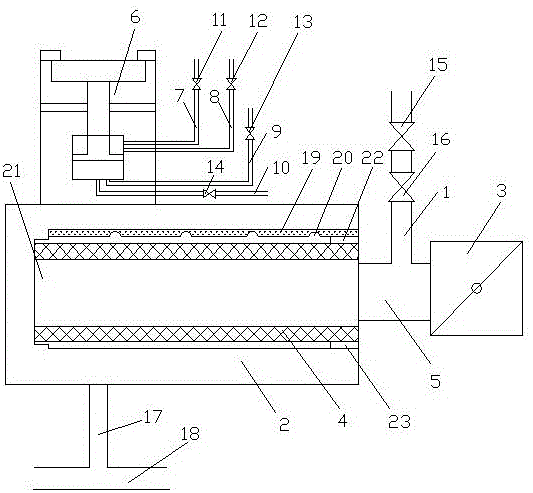 Air filter element cleaning device