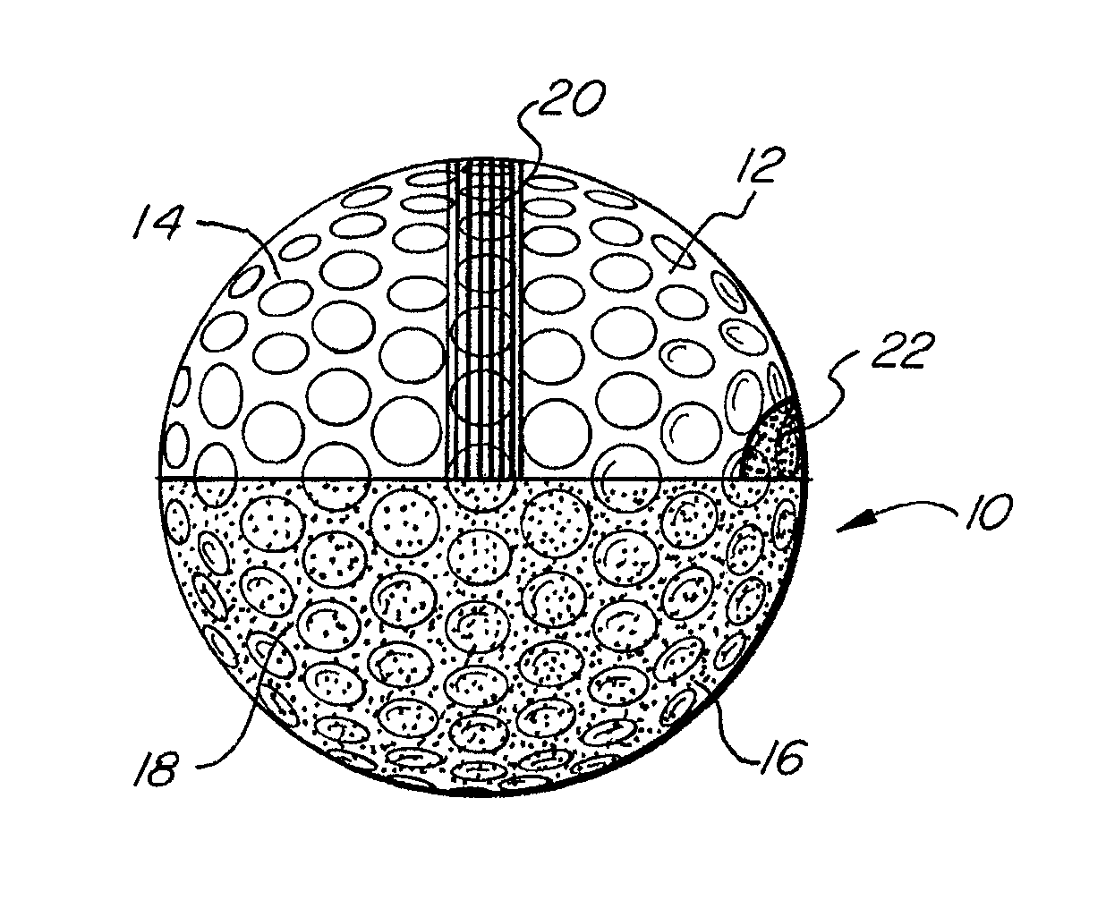 Golf putting practice ball