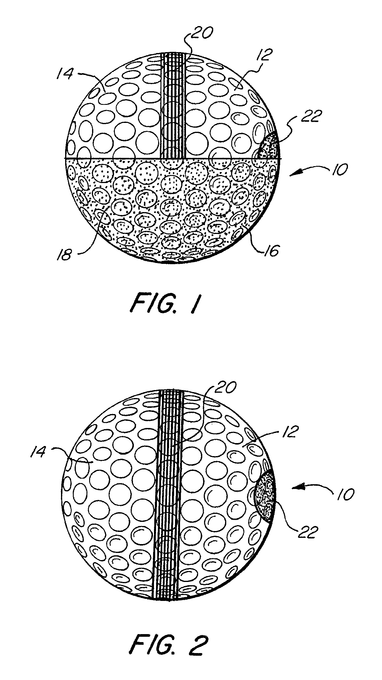 Golf putting practice ball