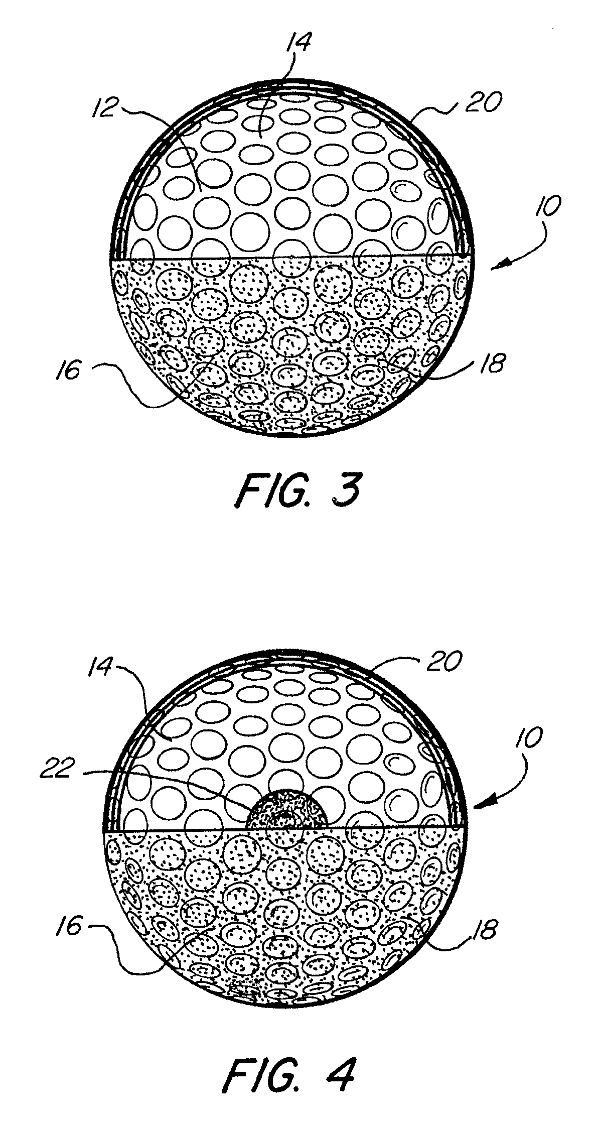 Golf putting practice ball